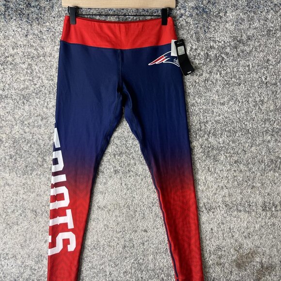 New England Patriots Leggings Womens Medium Navy NFL Football NFL Team Apparel - Picture 1 of 8